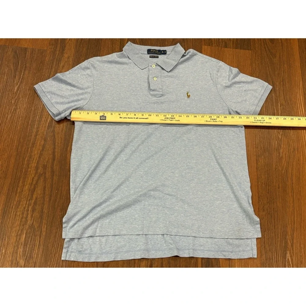 Polo Ralph Lauren Pima Soft Touch Polo‎ Shirt Men's XL Gray
